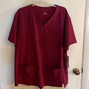 Scrub top - wine